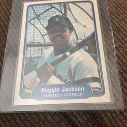 Baseball Card 1982 Fleer Reggie Jackson
