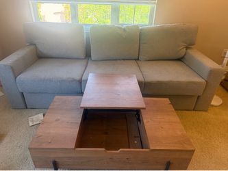 IKEA Couch + Lift Top Coffee Table Set – $200