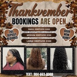 Hair Braiding Specials