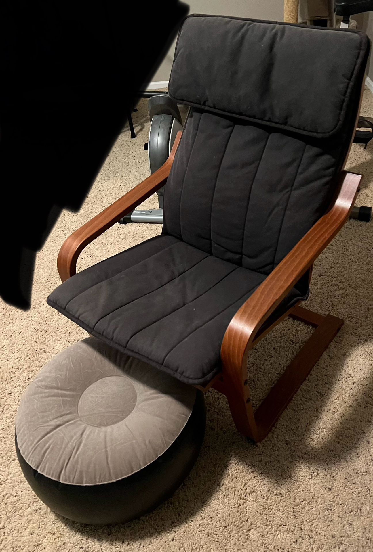 IKEA Chair And A Ottoman 