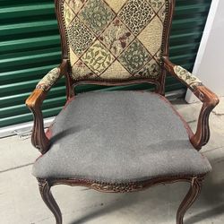 The beautiful antique armchair
