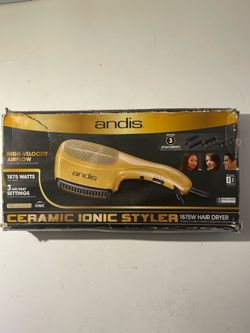 NEW Andis Ceramic Ionic Styler 1875W Hair Dryer w/ 3 Attachments – Open Box