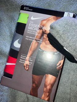 3-PACK X-LARGE NIKE ESSENTIAL MICRO BOXER BRIEFS W/DRI-FIT TECH