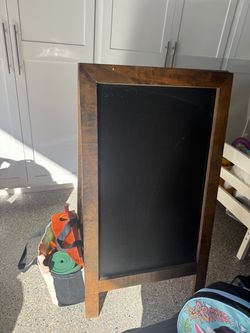 Double sided chalk board