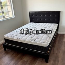 New Queen Bed Frame With Matress 