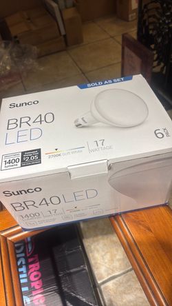 The Sunco BR40 LED Light Bulbs (17W, 1400 Lumens, 2700K Soft White) multipack