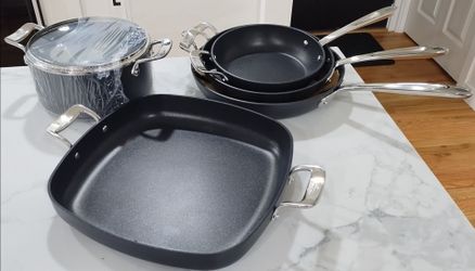 All-Clad Essentials Nonstick Cookware Bundle - 5 Pieces - NEW