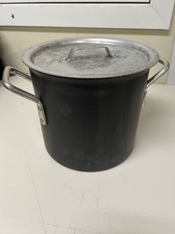 CALPHALON USA 808 8Qt Commercial Hard Anodized Aluminum Stock Pot + Lid