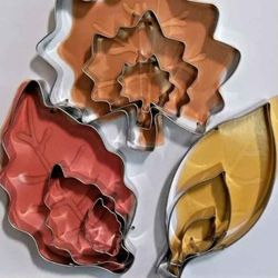 Fall Party Leaf Cookie Cutter Set 9 Pieces Baking Bakeware Design Decoration CC