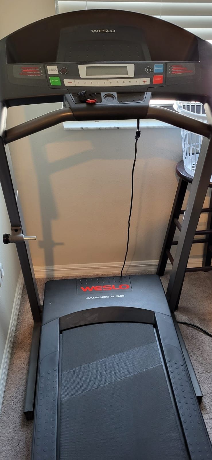Foldable Weslo Treadmill - Compact, Clean & Ready!