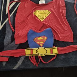 Small superman Dog Costume 