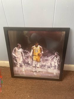 Lakers Basketball Framed Art Print
