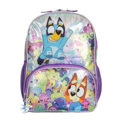 Bluey Kids Backpack with Zipper Charm