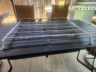 Chrome luggage rack
