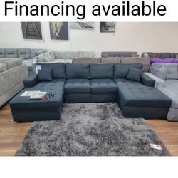 Living Room U Shaped  Double Chaise Sectional Sofa  - Limited Time Offer 