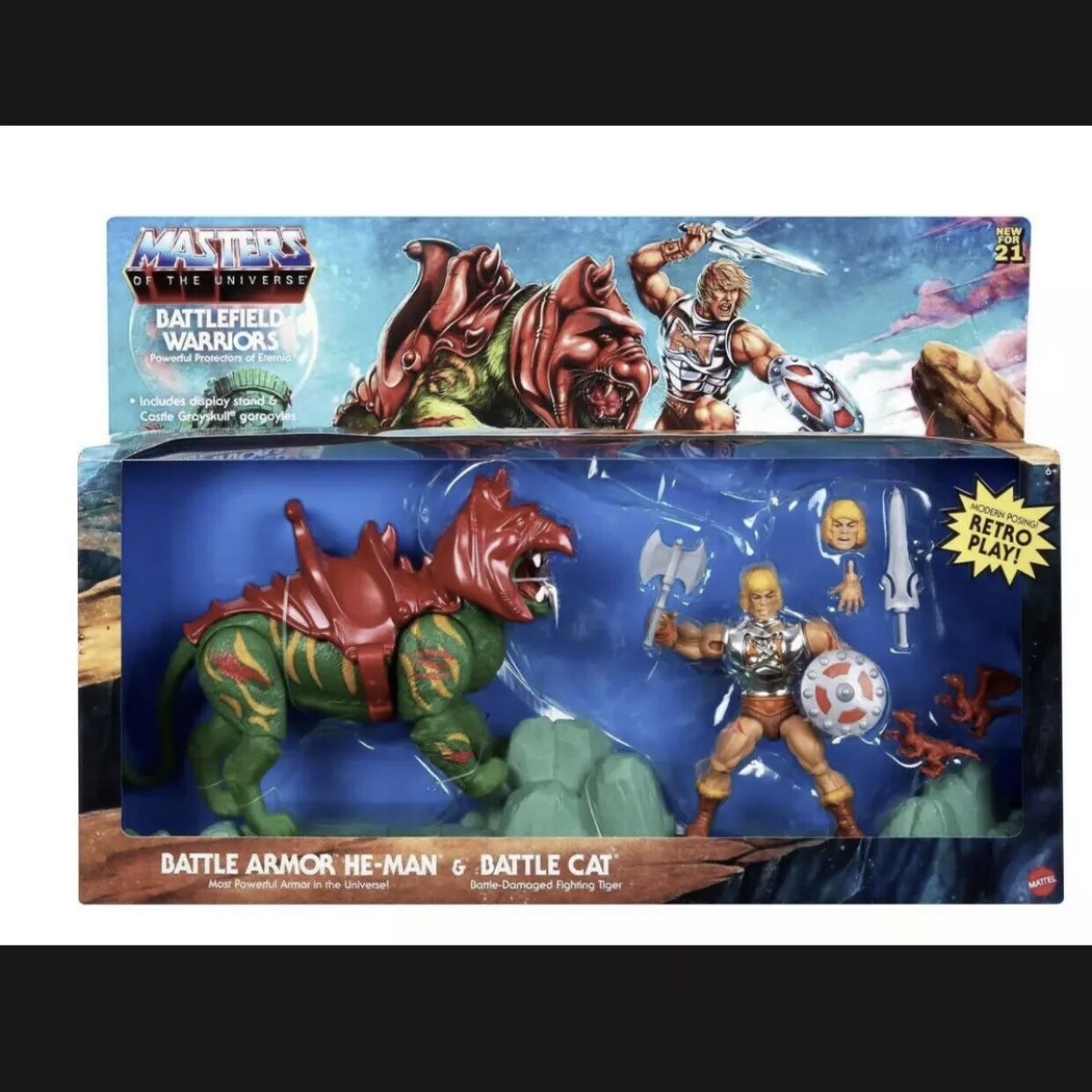 MASTERS OF THE Universe Origins Battlefield Warriors He-Man & Battle
