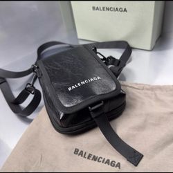 Balenciaga Leather Explorer Crossbody Bag - Men’s