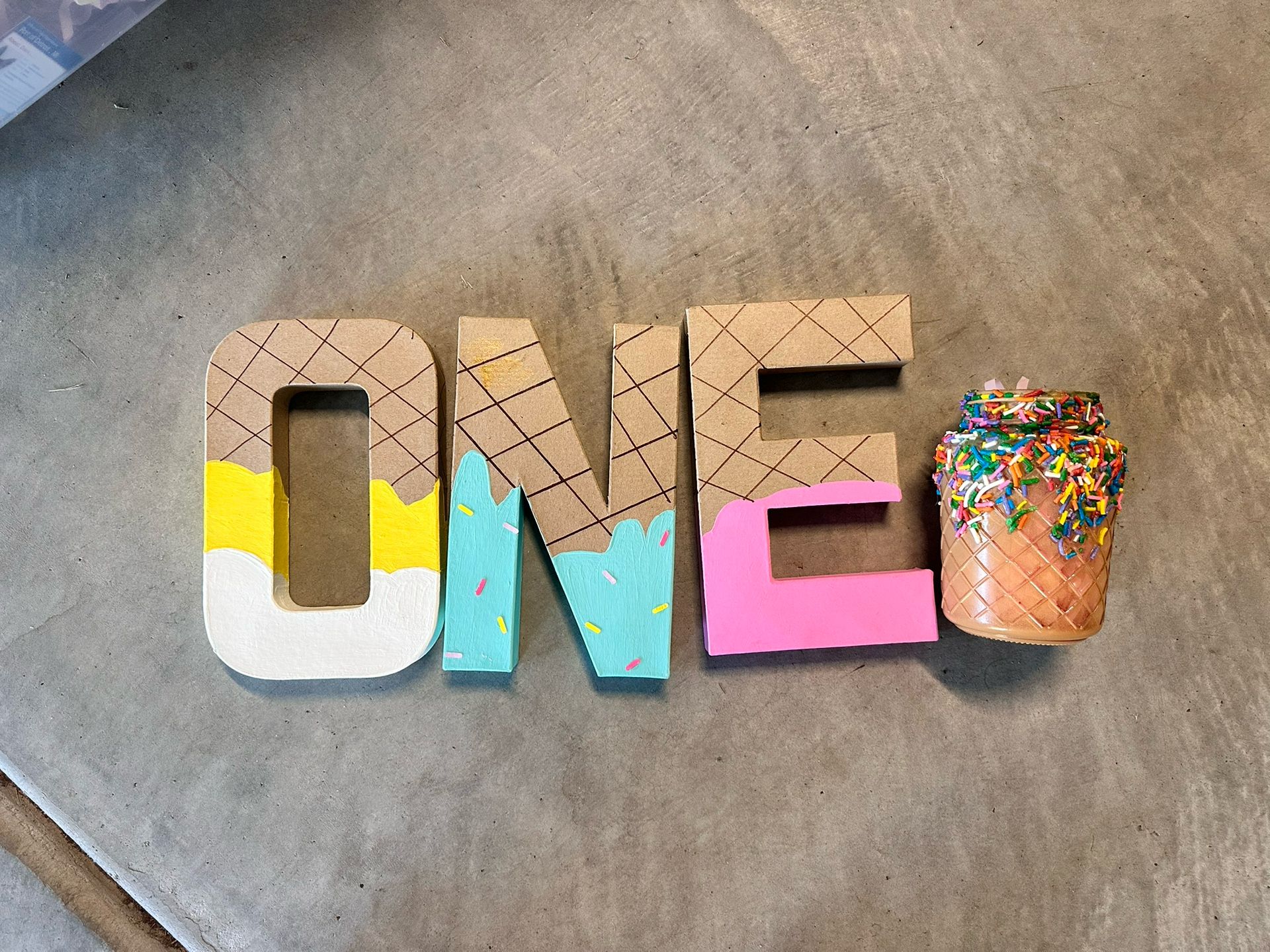 Sweet ONE Birthday Decor $50