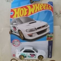 Hot  Wheels Subaru T Hunt $10  INCLUDES A FREE  UNKNOWN T HUNT FROM A OLDER YEAR INCLUDES PROTECTO PACK!