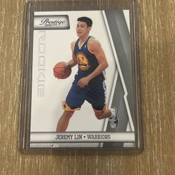 Jeremy Lin 2010-11 Panini Prestige #187 Golden State Warriors Card.