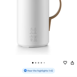 OK MOKKOM Automatic Nut Milk Maker 20 Oz Soy Milk Maker, Homemade Almond, Oat, Coconut, Soy, Plant-Based Milk Dairy Free Beverages, Almond Milk Maker 