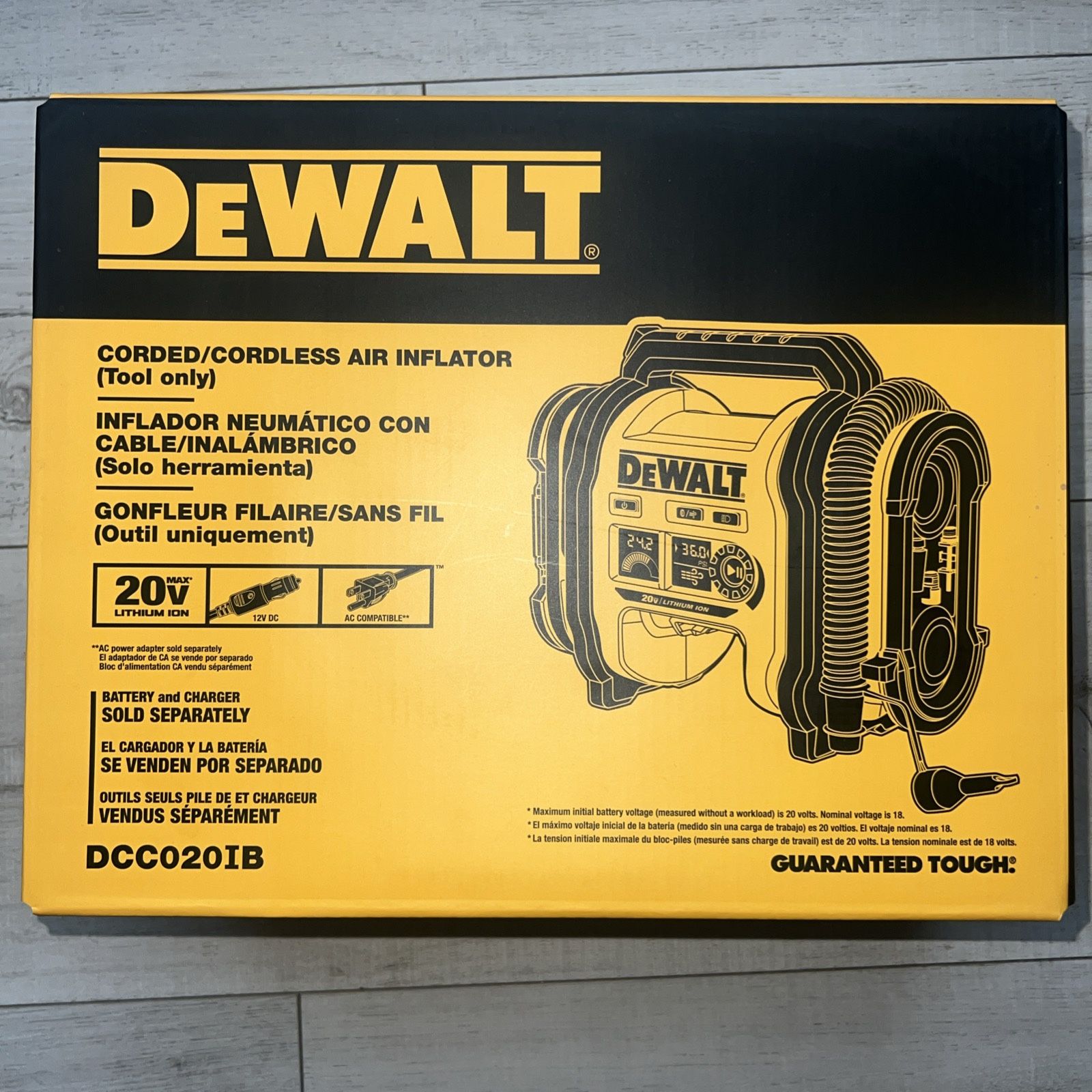 DeWalt Inflator Corded Or Cordless