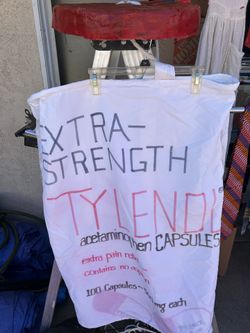 Homemade Tylenol Bottle Costume  