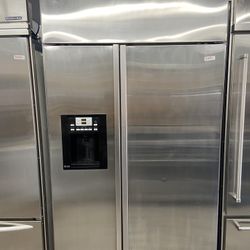 GE Profile Side By Side Built In 48” Refrigerator Ice & Water