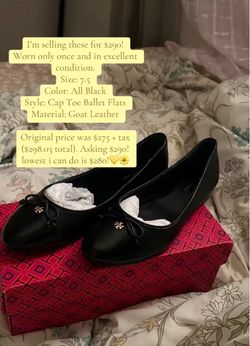 Cap- Toe ballet flats Tory burch