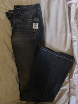 True Religion Women JOEY LOW RISE FLARE FLAP size 29