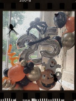 Halloween theme decoration for 25th birthday