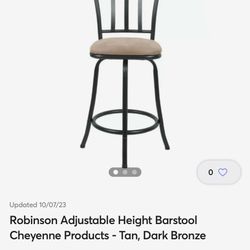 Robinson Adjustable Height Barstool