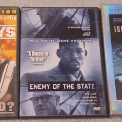 Dvd Movies 3 Show Lot Enemy Of The State Bad Boys Independence Day