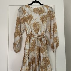 Floral yellow Dress Size XS