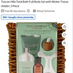 5pcs Wicker Tissue Holder 