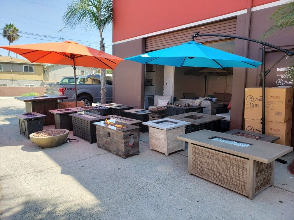 New Outdoor Patio Furniture Fire Pit Heater Propane Gas Table