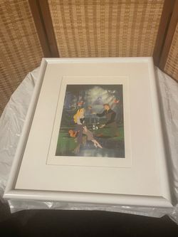 Disney - Sleeping Beauty - Exclusive Commemorative Lithograph Vintage, Framed 15" X 19"