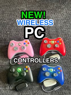Wireless PC Controllers compatible with 360, PS3. Computer Accessory