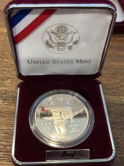 1995-S Atlanta Olympic Silver Dollar Proof – OGP + COA