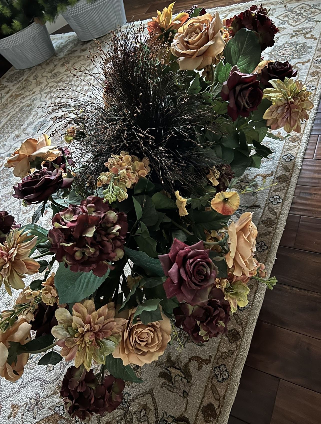 Artificial Flower Arrangement With Vase