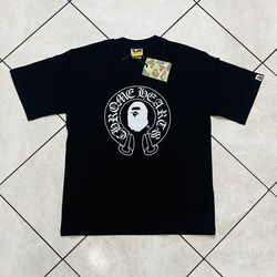 Brand new chrome hearts x bape hard Milo tshirt size: S-M-L authentic w tags and bag