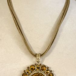 Leopard Statement Pendant Necklace