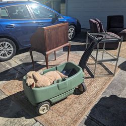 Utility Shelf, Two Seater Wagon With Storage, 5*8 carpet 
