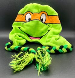 Teenage Mutant Ninja Turtle Beanie Hat Reversible w/Mask Laplander embroidered