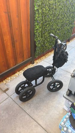 Knee scooter for big and tall, large wheels/ large wheel chair