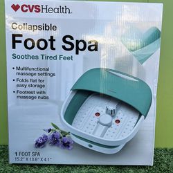 Collapsible Foot Spa by CVS Health, NEW
