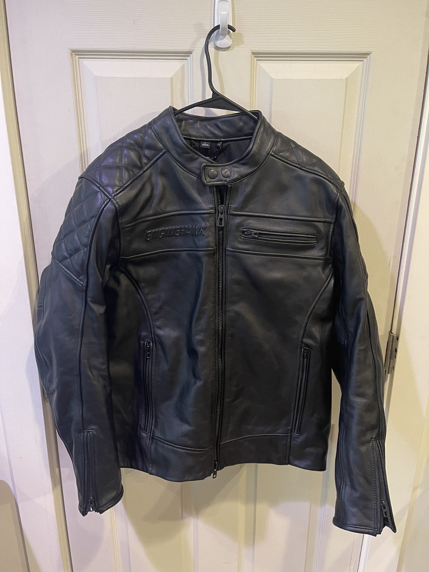 Ruroc Engine Hawk Lederjacke 50 Cal Bomber Jacket Engine Hawk