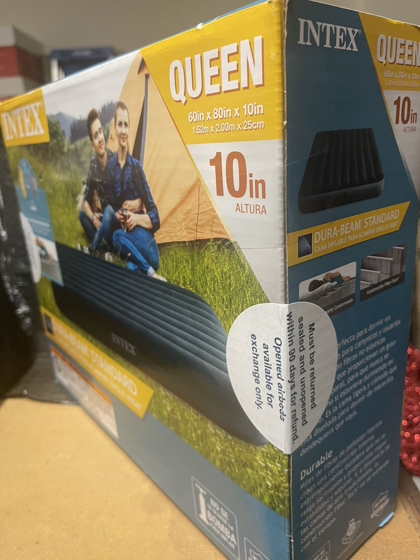 Intex Durabeam 10" Queen Size Air Mattress