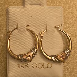 Gold Ear Rings 14k