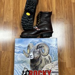 ROCKY BRAND WORK BOOTS 9” GREAT OAK LOGGER SIZE 12